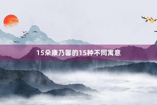15朵康乃馨的15种不同寓意
